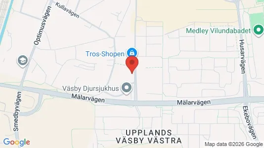Lägenheter att hyra i Upplands Väsby - kort over placeringen