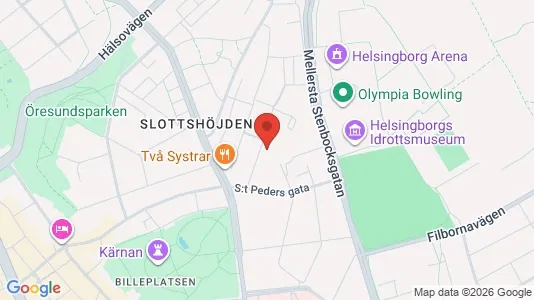 Lägenheter att hyra i Helsingborg - kort over placeringen