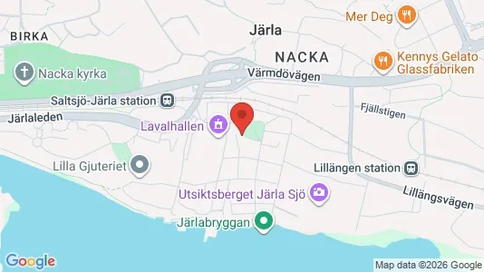 Lägenheter till salu i Nacka - kort over placeringen