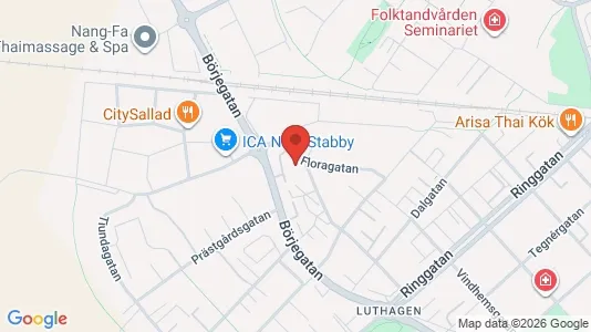 Lägenheter till salu i Uppsala - kort over placeringen