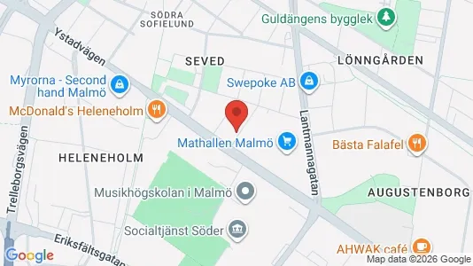 Lägenheter till salu i Malmö Centrum - kort over placeringen