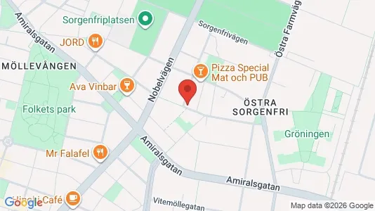 Lägenheter till salu i Malmö Centrum - kort over placeringen