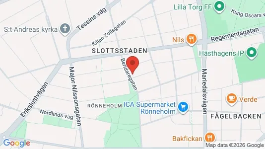 Lägenheter till salu i Malmö Centrum - kort over placeringen