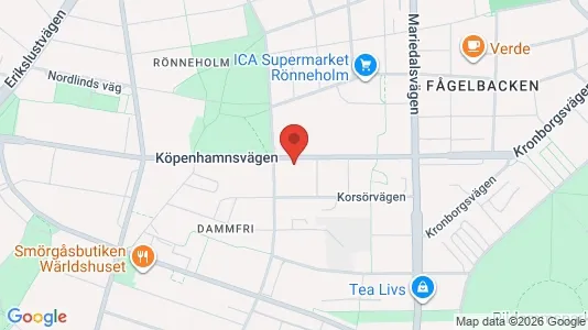 Lägenheter till salu i Malmö Centrum - kort over placeringen