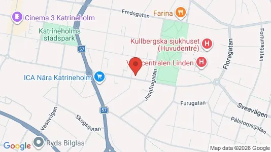 Lägenheter att hyra i Katrineholm - kort over placeringen