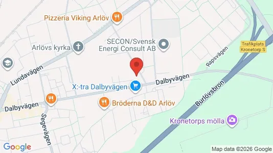 Lägenheter att hyra i Burlöv - kort over placeringen