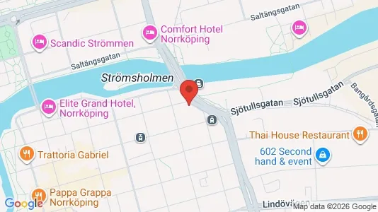 Lägenheter att hyra i Norrköping - kort over placeringen