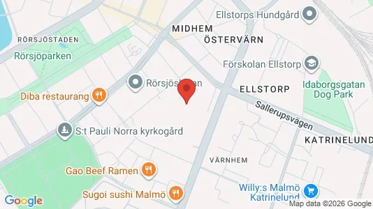 Lägenheter att hyra i Malmö Centrum - kort over placeringen