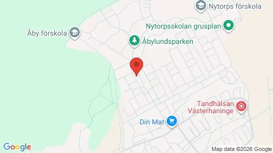 Lägenheter att hyra i Haninge - kort over placeringen