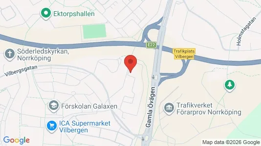 Lägenheter att hyra i Norrköping - kort over placeringen