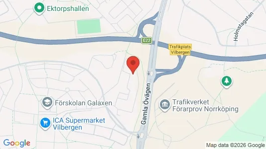 Lägenheter att hyra i Norrköping - kort over placeringen