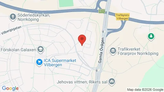 Lägenheter att hyra i Norrköping - kort over placeringen
