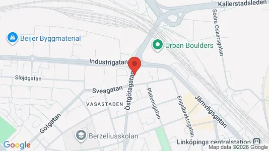 Lägenheter att hyra i Linköping - kort over placeringen