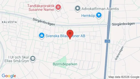 Lägenheter att hyra i Västerort - kort over placeringen