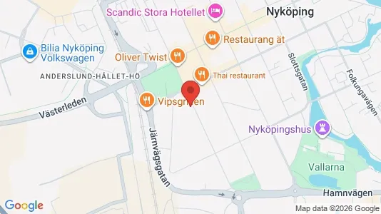 Lägenheter att hyra i Nyköping - kort over placeringen