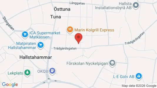 Lägenheter till salu i Hallstahammar - kort over placeringen