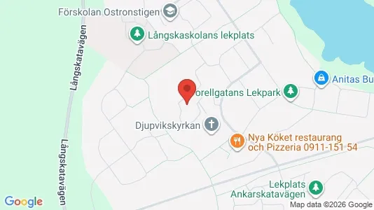 Bostadsrätter till salu i Piteå - kort over placeringen