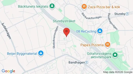 Bostadsrätter till salu i Söderort - kort over placeringen