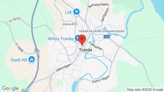 Hus till salu i Tranås - kort over placeringen