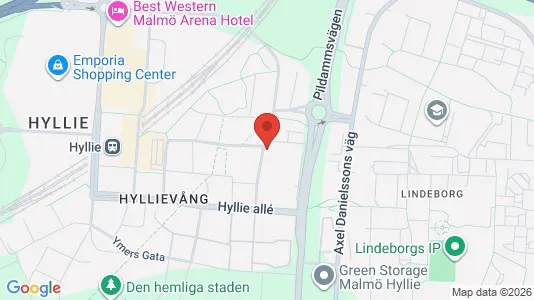 Lägenheter att hyra i Hyllie - kort over placeringen