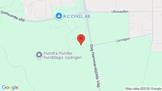 Lägenheter att hyra i Uppsala - kort over placeringen