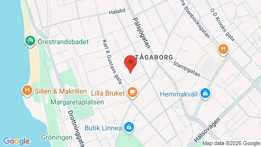 Lägenheter att hyra i Helsingborg - kort over placeringen