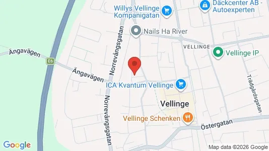 Lägenheter att hyra i Vellinge - kort over placeringen