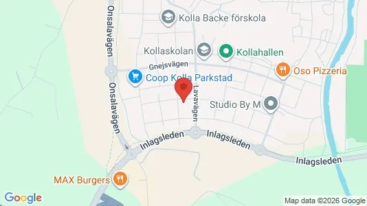 Lägenheter till salu i Kungsbacka - kort over placeringen