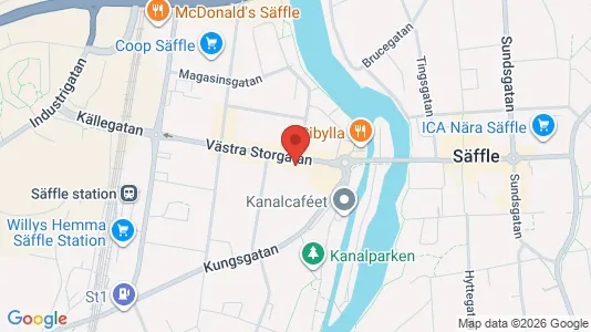 Lägenheter att hyra i Säffle - kort over placeringen