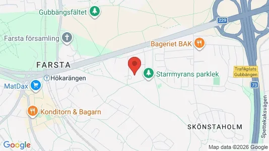 Bostadsrätter till salu i Söderort - kort over placeringen