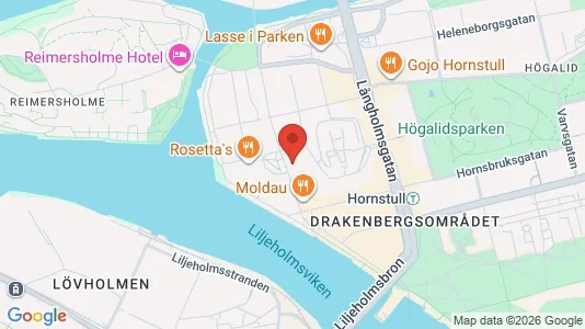 Bostadsrätter till salu i Södermalm - kort over placeringen