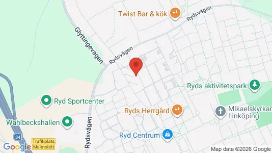 Lägenheter att hyra i Linköping - kort over placeringen