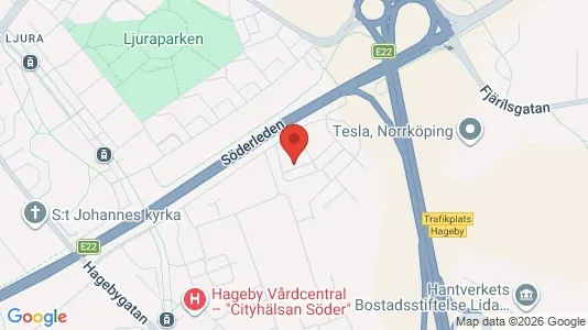 Lägenheter att hyra i Norrköping - kort over placeringen