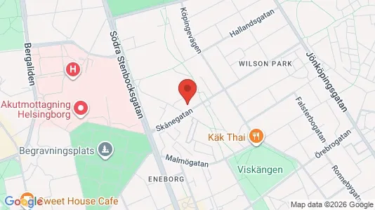 Lägenheter att hyra i Helsingborg - kort over placeringen