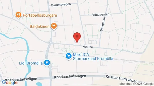 Lägenheter att hyra i Bromölla - kort over placeringen