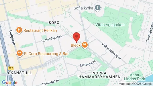 Lägenheter att hyra i Södermalm - kort over placeringen