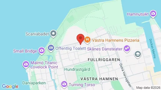 Bostadsrätter till salu i Malmö Centrum - kort over placeringen
