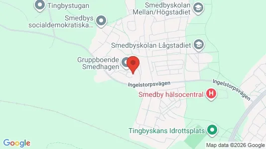 Rum att hyra i Kalmar - kort over placeringen