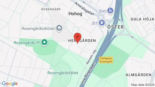 Lägenheter att hyra i Rosengård - kort over placeringen