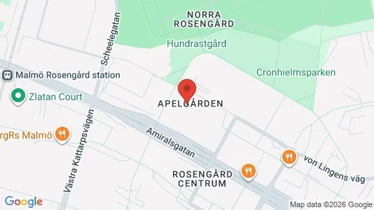 Bostadsrätter till salu i Malmö Centrum - kort over placeringen