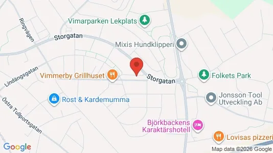Lägenheter att hyra i Vimmerby - kort over placeringen