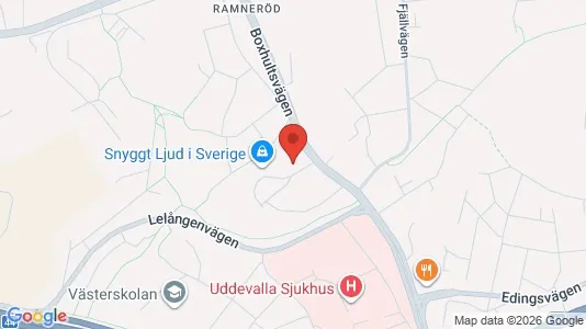 Lägenheter att hyra i Uddevalla - kort over placeringen