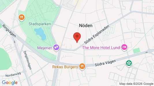 Lägenheter att hyra i Lund - kort over placeringen