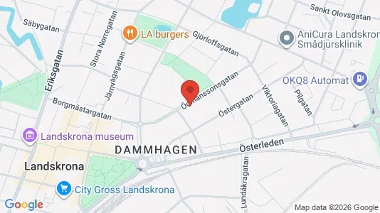 Lägenheter att hyra i Landskrona - kort over placeringen