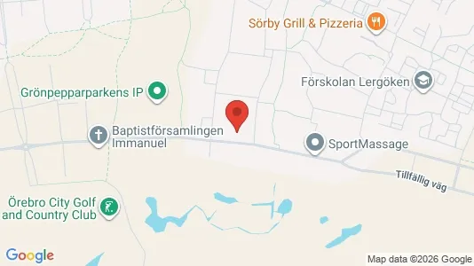 Lägenheter att hyra i Örebro - kort over placeringen