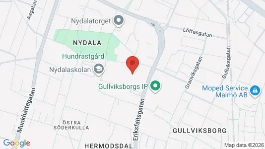 Bostadsrätter till salu i Malmö Centrum - kort over placeringen