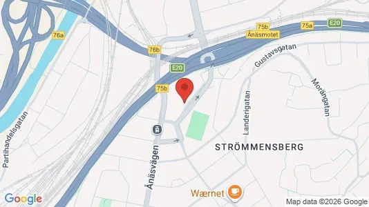 Bostadsrätter till salu i Örgryte-Härlanda - kort over placeringen