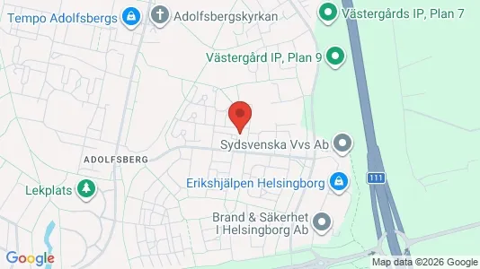 Lägenheter till salu i Helsingborg - kort over placeringen