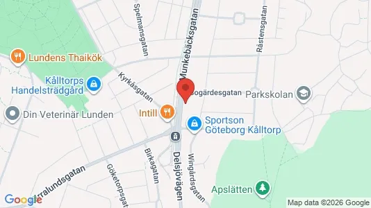 Lägenheter till salu i Örgryte-Härlanda - kort over placeringen