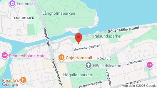 Lägenheter till salu i Södermalm - kort over placeringen